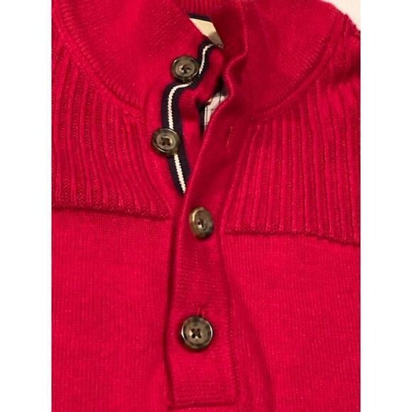 G.H. Bass & Co Men's Red Pullover Sweater Mock Neck Size XL EUC - Picture 9 of 12